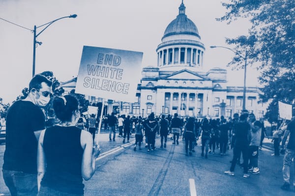 Ebony Blevins Unsilenced, 2021 Cyanotype on 100% Arnhem cotton rag 12" x 18" Edition of 5