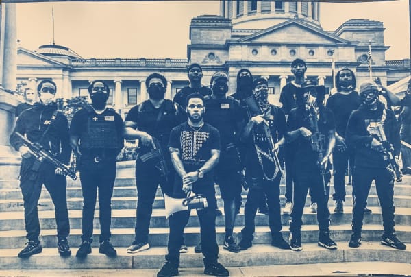 Ebony Blevins Protection, 2021 Cyanotype on 100% Arnhem cotton rag 12" x 18" 1/5