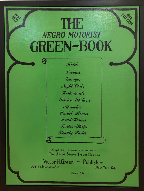 Sylvester McKissick Green Book 2, 2020 Acrylic on canvas 24" x 18"