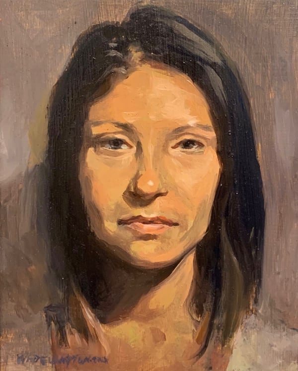 Wade Hampton Carla, 2019 oil on wood 13 x 11 in 33 x 27.9 cm