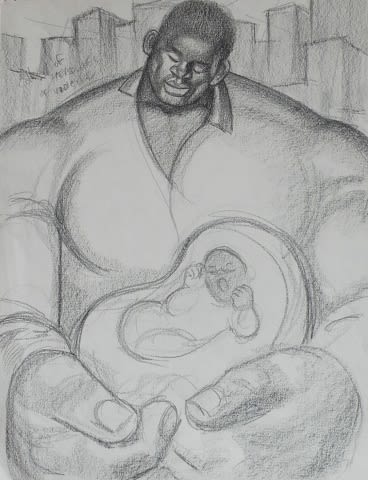 Lawrence Finney, Joy of Life (Study), 1996