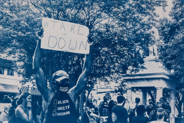 Ebony Blevins Inevitable, 2021 Cyanotype on 100% Arnhem cotton rag 12" x 18" 1/5 and 2/5