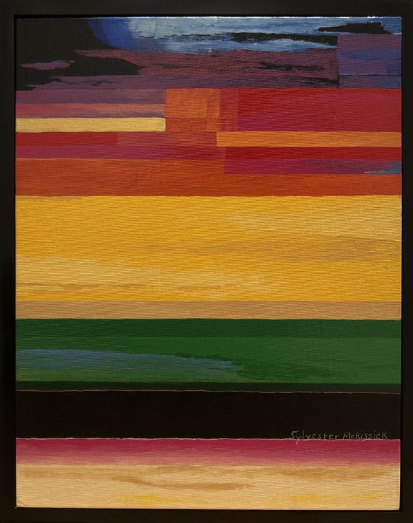 Sylvester McKissick Horizon's , 2020 Oil on canvas 14" x 11"