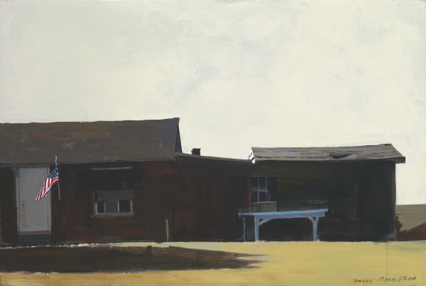 Dean Mitchell State of Emergency, c 2018 Acrylic 20" x 30"