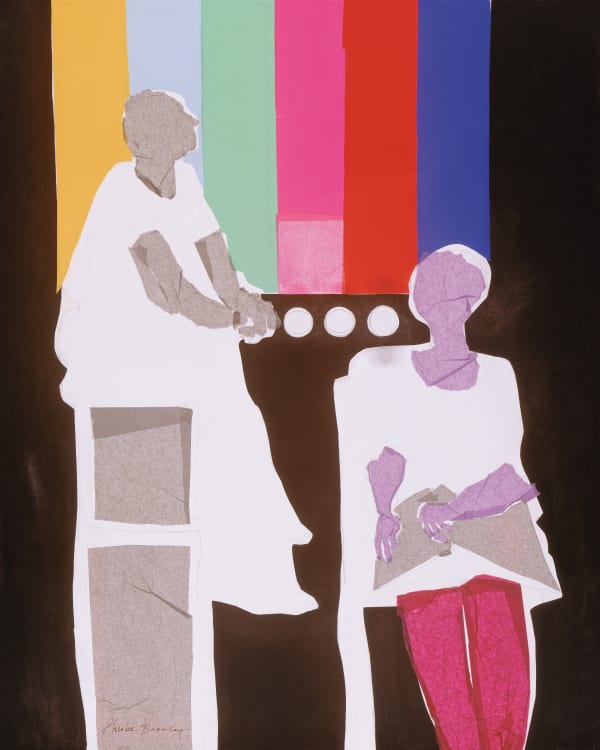 Phoebe Beasley Soap Box, 1997 Collage on canvas 30" x 24"