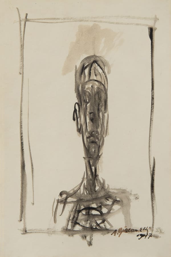 ALBERTO GIACOMETTI, Portrait De Diego, 1947