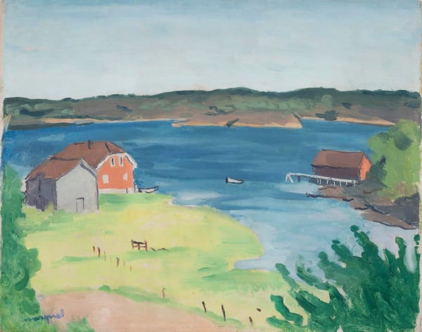 ALBERT MARQUET, Hesnes, Prés Au Bord De La Mer, 1925