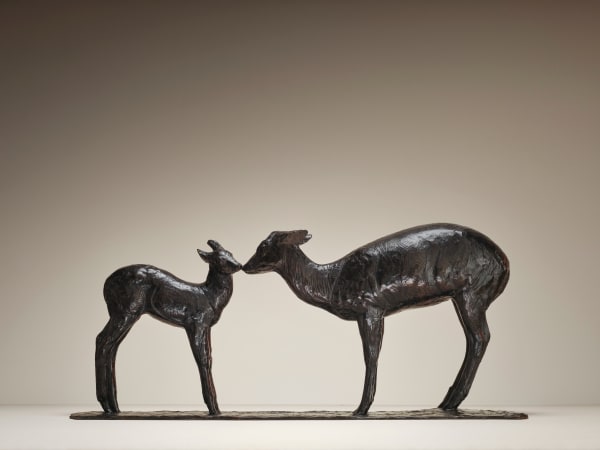 REMBRANDT BUGATTI, Biche et Faon Axis, 1909