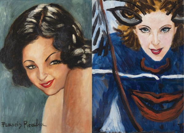 FRANCIS PICABIA, Tête de femme, circa 1942-1943