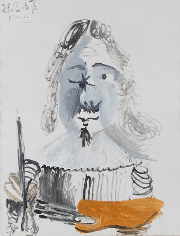 PABLO PICASSO, Le Peintre, 1967
