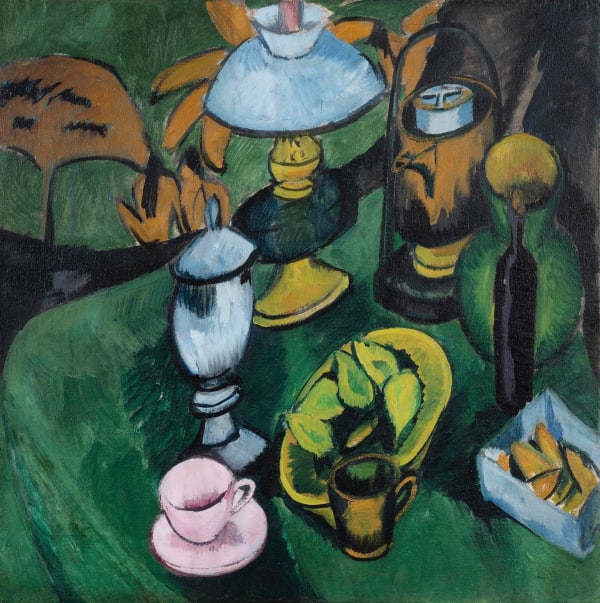 ERNST LUDWIG KIRCHNER, Nature Morte À La Lampe, 1912