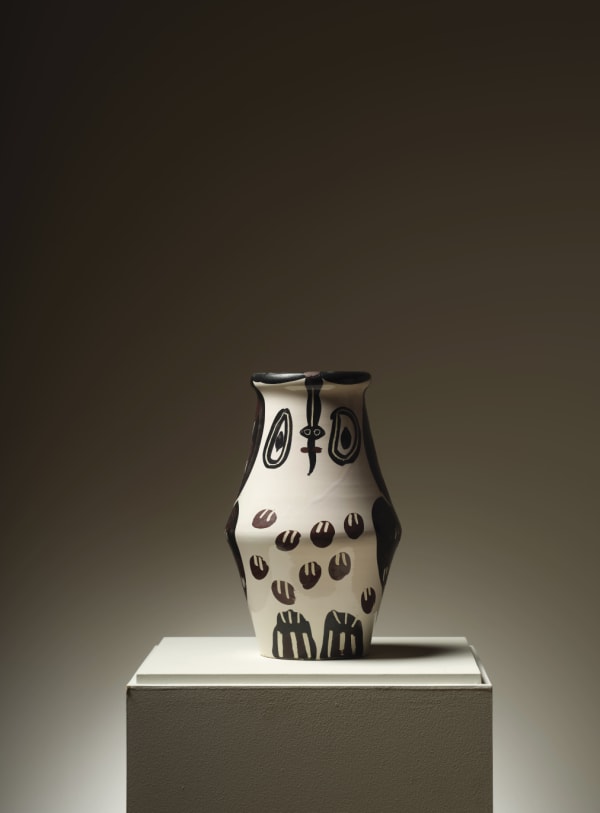 PABLO PICASSO, Hibou Marron Noir, (A.R.123), 1951