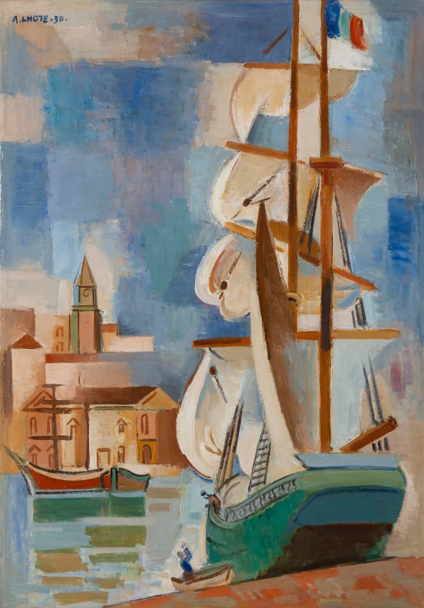 ANDRÉ LHOTE, Marseille, le Bateau à Voile, 1930