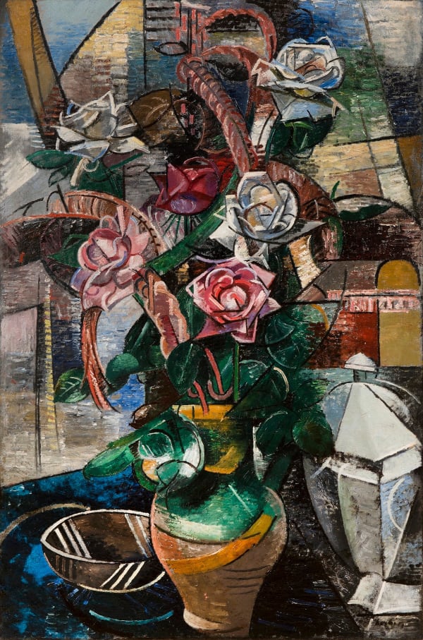 Auguste Herbin, Les roses, 1912, huile sur toile