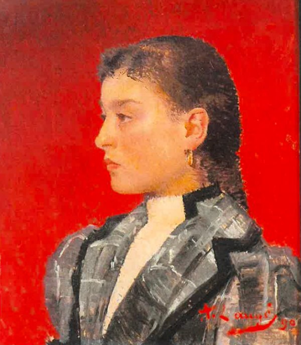 ACHILLE LAUGÉ, Portrait De Jeanne Sarraut, 1890