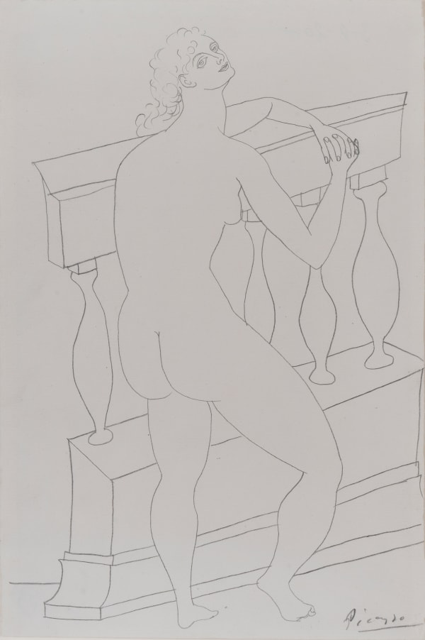PABLO PICASSO, Nu S'appuyant Sur Une Balustrade, 1920