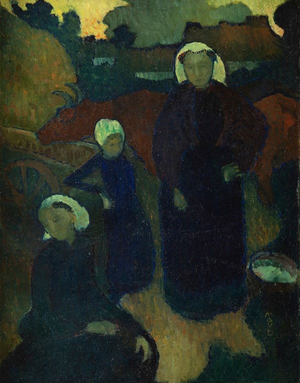 MAURICE DENIS, Les Bretonnes, circa 1890, Huile sur toile