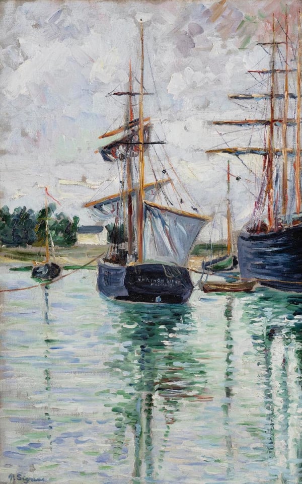 Paul Signac, Port-En-Bessin, 1884, huile sur toile