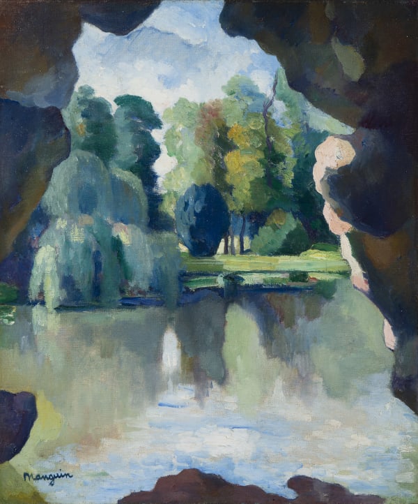 HENRI MANGUIN, Le Lac de Bagatelle, Bois de Boulogne, 1909