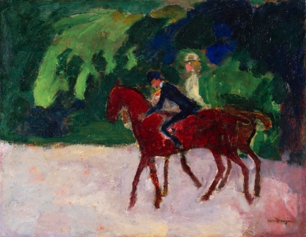 KEES VAN DONGEN, Les Cavaliers Au Bois, Circa 1920