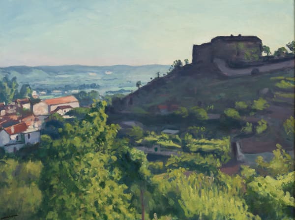 ALBERT MARQUET: Vue de Céret, Le Castellas, 1940, huile sur toile