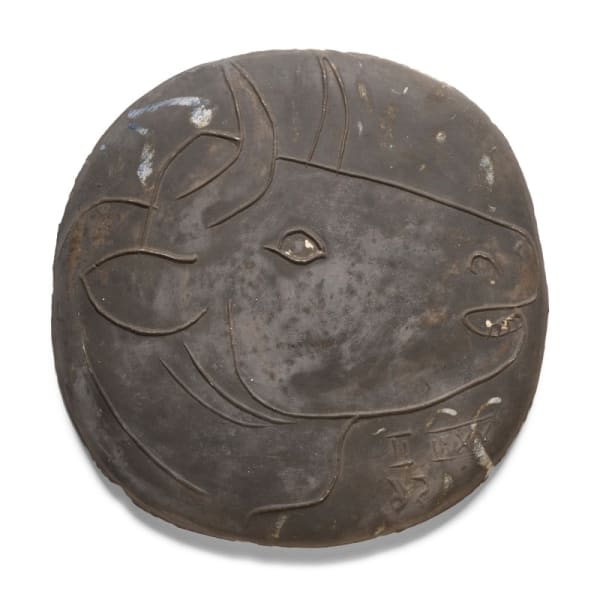 PABLO PICASSO, Profil De Taureau, 1956