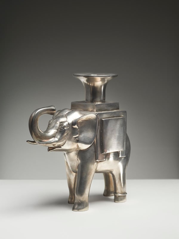 FRANÇOIS-XAVIER LALANNE, Bougeoir Éléphant, Circa 1998-1999