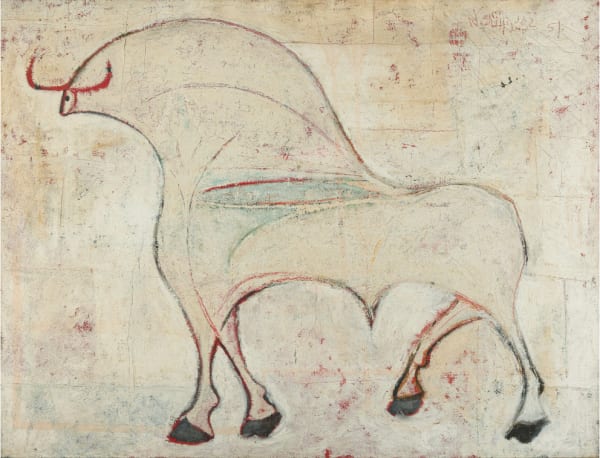 ÓSCAR DOMINGUEZ, Il Toro, 1951, Huile sur toile d'origine
