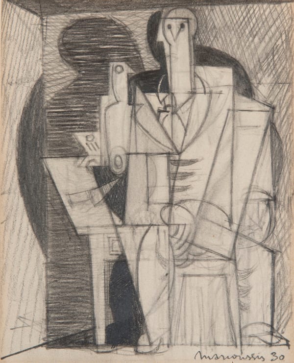 LOUIS MARCOUSSIS, Portrait Cubiste, 1930