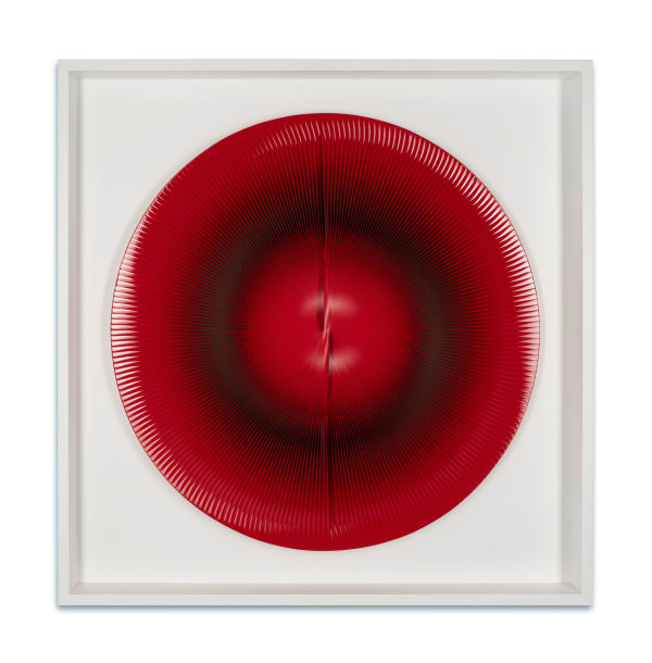 Alberto Biasi, Variable round image red, 1992