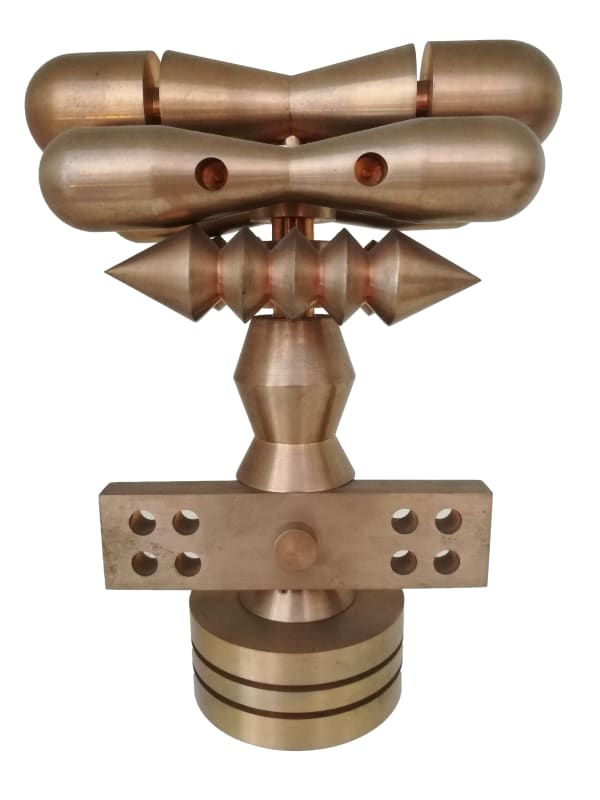 Henri Comby Drossanges 2/6, 1972 laiton, finition mate 15x12x6 cm