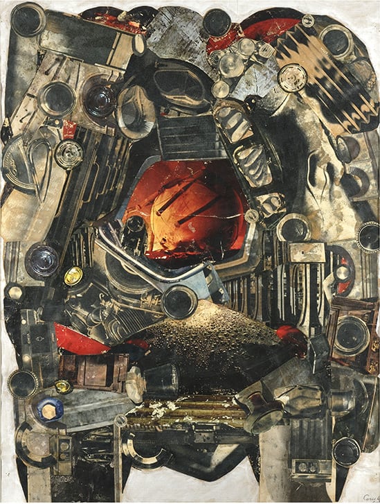 Henri Comby sans titre, 1966 Collage et aquarelle sur papier 64,5x50 cm