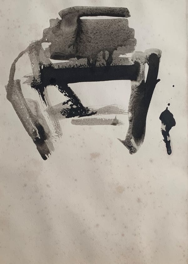 William Johnstone, Untitled Ink brush drawing, c.1970