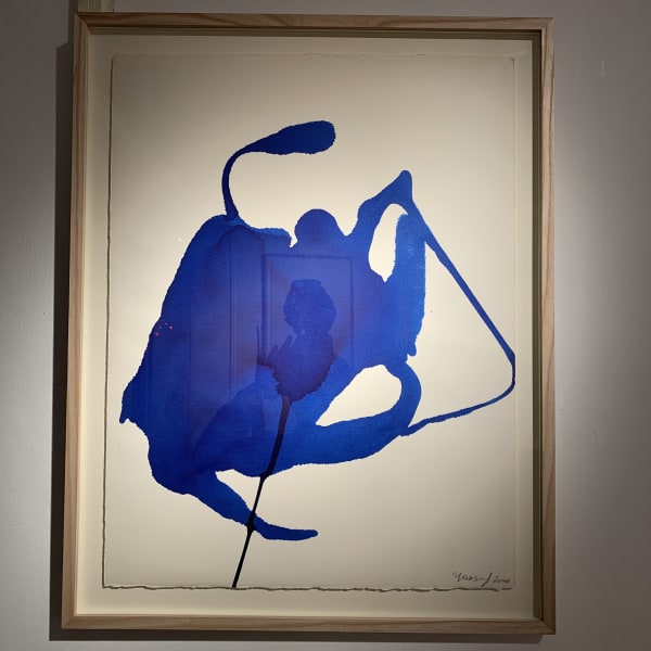 Georges Mathieu Yassef, Blue ink I, 2000
