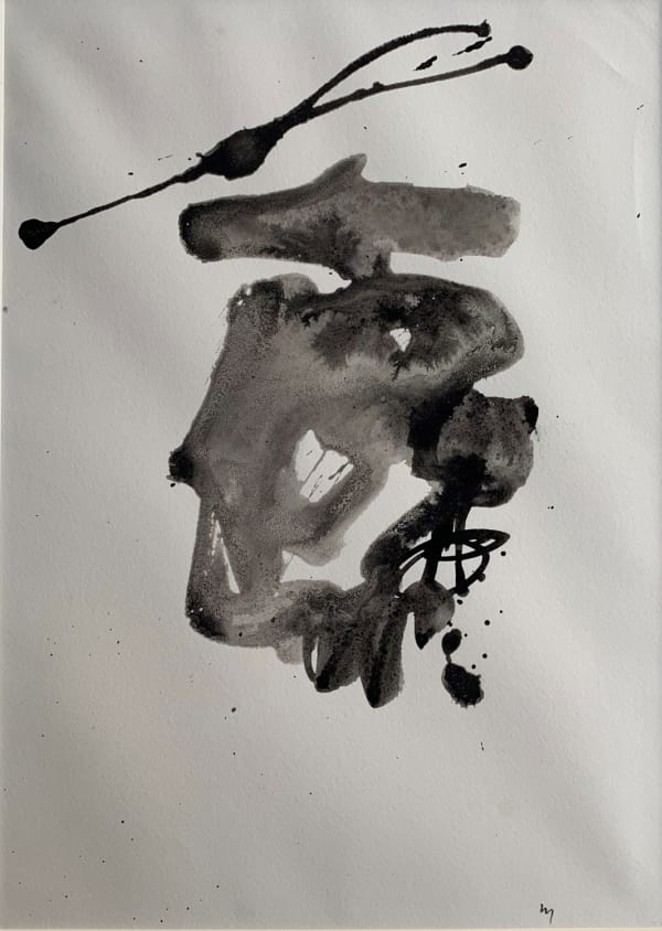 William Johnstone, Untitled Ink brush drawing, c.1970