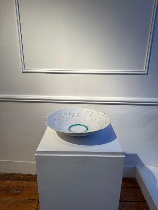Peter Wills, White and Turquoise Bowl, 2022
