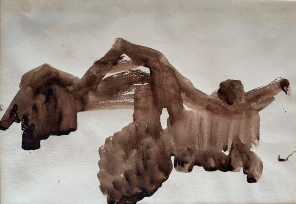 William Johnstone, Untitled Ink brush drawing, c.1970