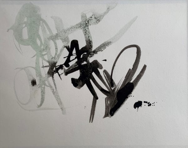 William Johnstone, Untitled Ink brush drawing, c.1970