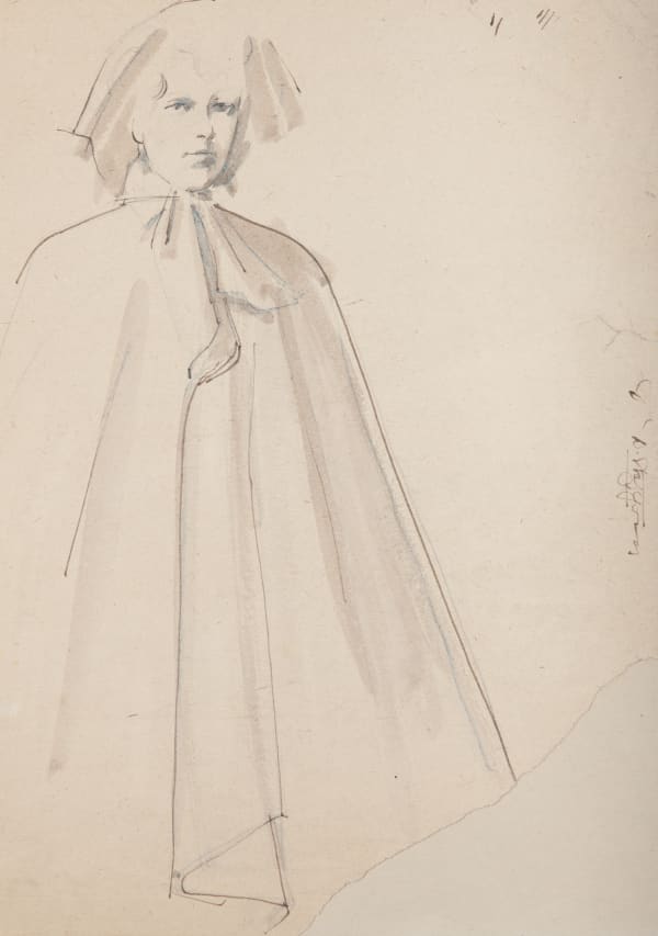 Derek Stafford, Lady in a cape, 1944