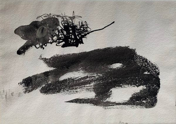William Johnstone, Untitled Ink brush drawing, c.1970