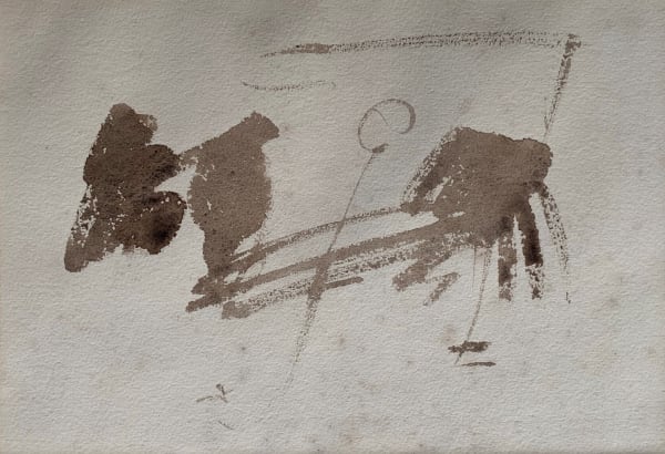 William Johnstone, Untitled Ink brush drawing, c.1970