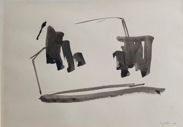 William Johnstone, Untitled Ink brush drawing, c.1970