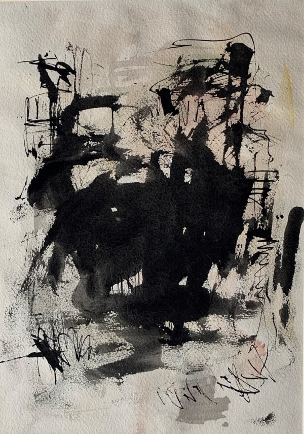 William Johnstone, Untitled Ink brush drawing, c.1970