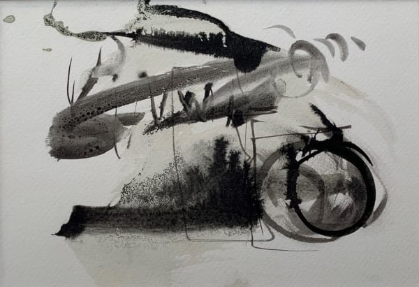 William Johnstone, Untitled Ink brush drawing, c.1970