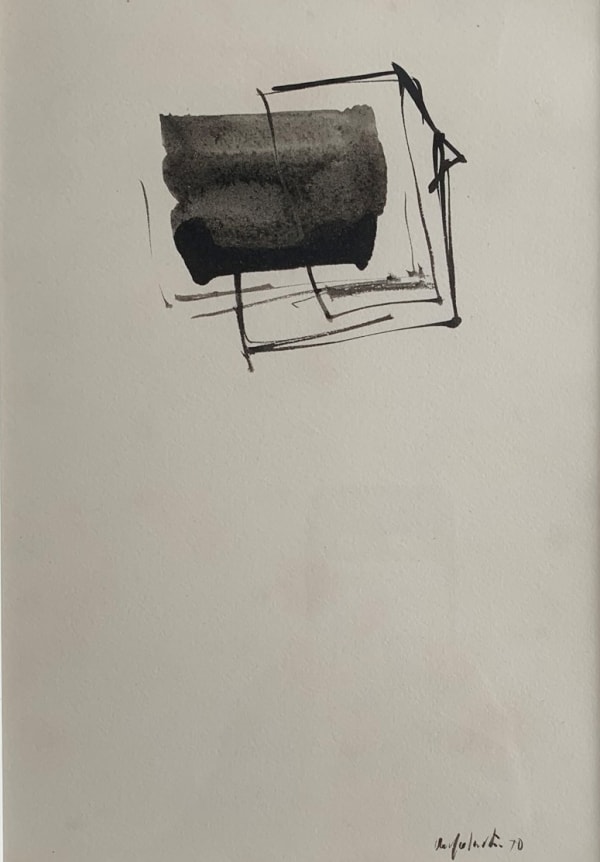 William Johnstone, Untitled Ink brush drawing, c.1970