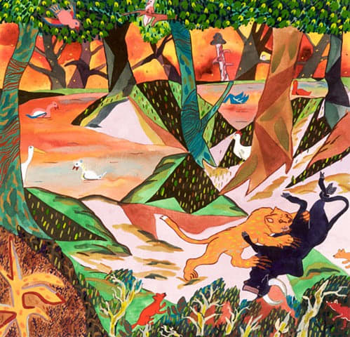 Carl Baratta, A Dog Leg of Red Light Splits the Black Machine, 2013