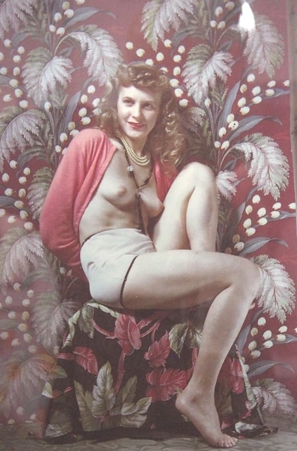 Eugene Von Bruenchenhein, Marie in Pink Sweater Floral set