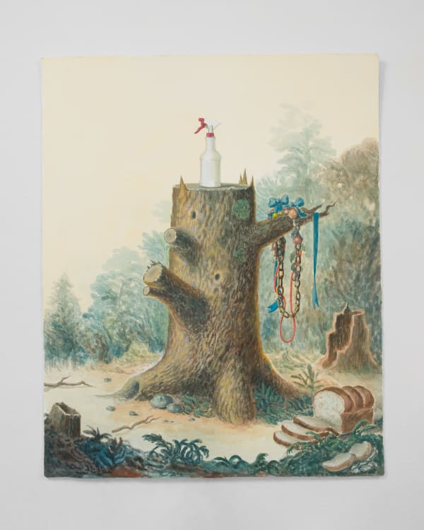 Kirsten Deirup, Arrangement on Stump I, 2023