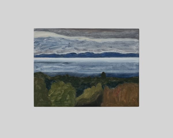 James Morse (b. 1982) Gull Island, 2021 Oil on wood 11 x 14 inches