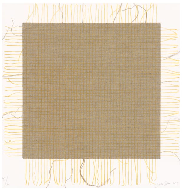 Analía Saban, Transcending Grid, Yellow, 2021